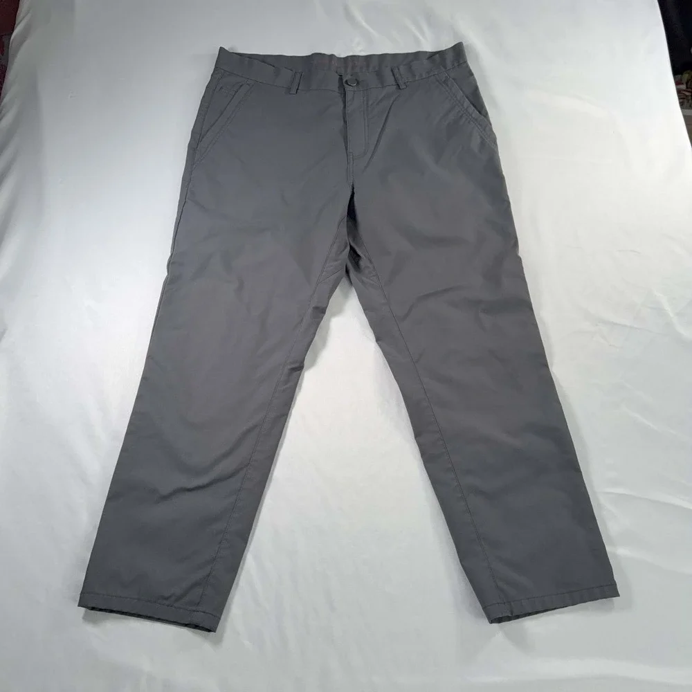 Marcus Pierce Renegade Pants Mens Gray 35x28 Performance Travel Hiking 36x26.5
